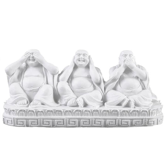See, Hear, Speak No Evil Sitting Buddhas Ornament - Home Inspired Gifts