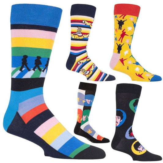 Happy Socks Men's Pair Socks The Beatles Songs - 5 Design - Home Inspired Gifts