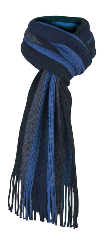 Giovanni Cassini - Soft Mens Warm Knitted Striped Winter Scarf One Size - 6 Colours - Home Inspired Gifts