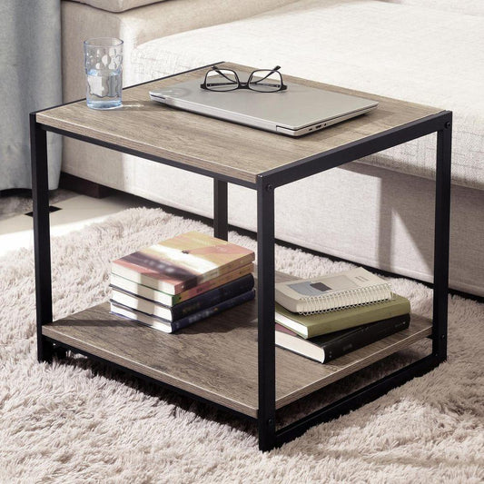 Coffee Table Living Room Side Table Black Powder Coated - Home Inspired Gifts