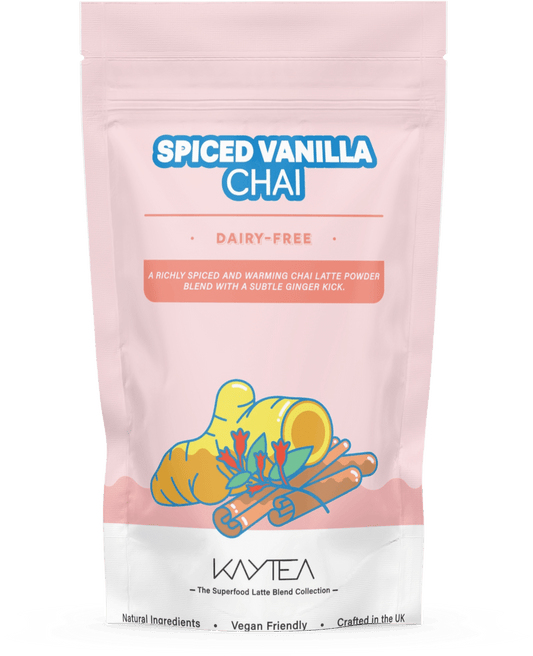 Spiced Vanilla Chai Latte Powder, Dairy Free - Vegan, Kaytea (100g) - Home Inspired Gifts